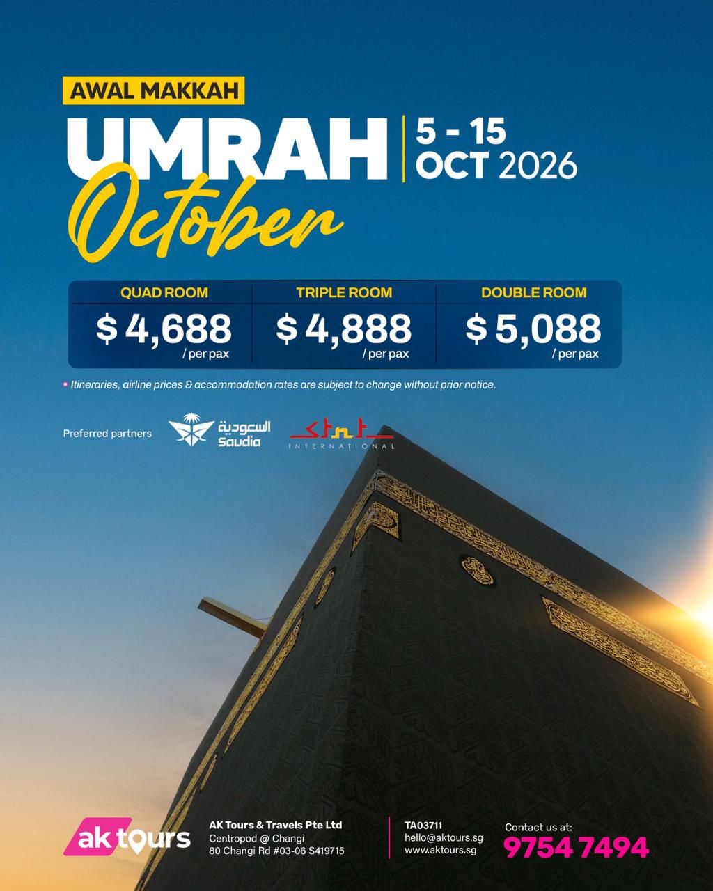 Umrah October 2026