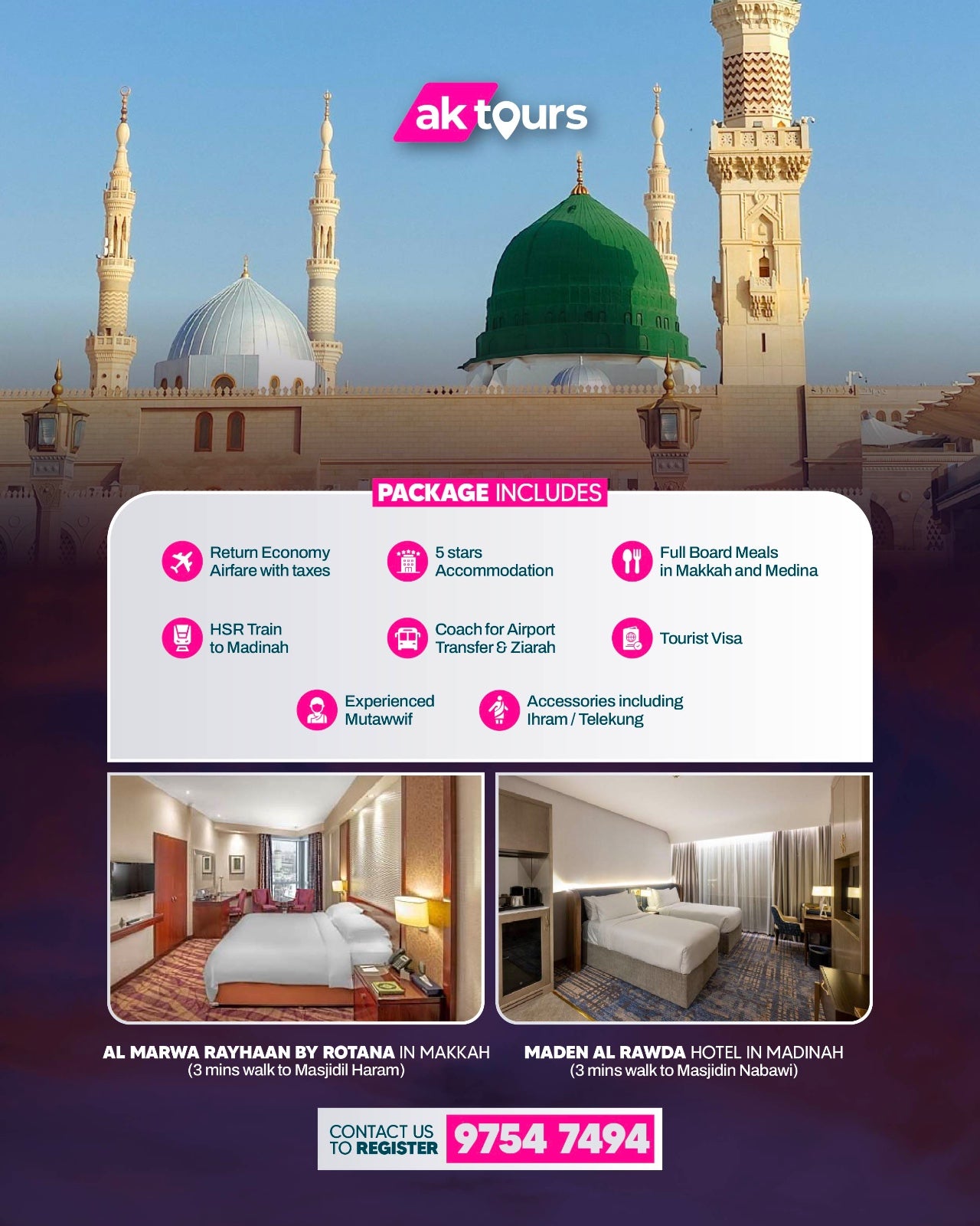 Umrah Express - Sept School Holiday (8 Days)