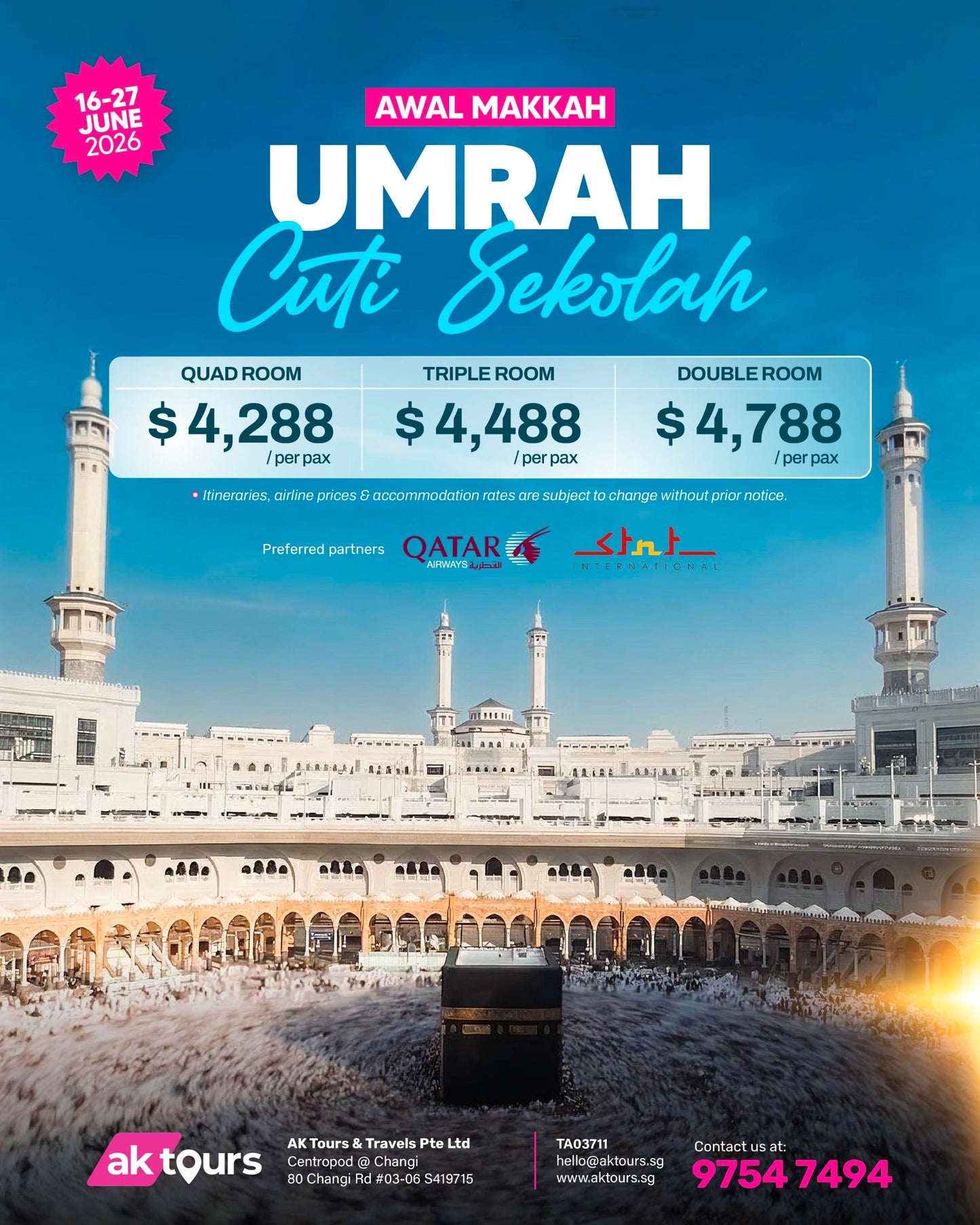 Umrah Cuti Sekolah - June