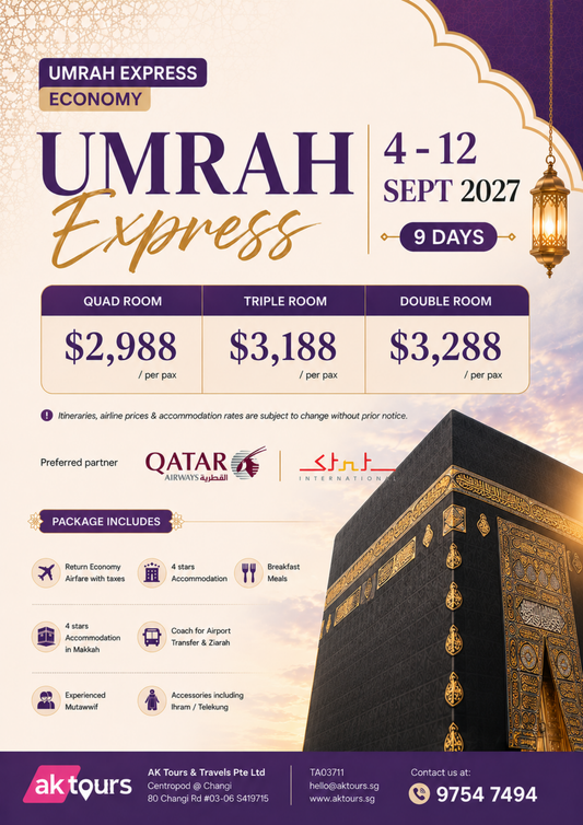 Umrah Express - September (9 Days)